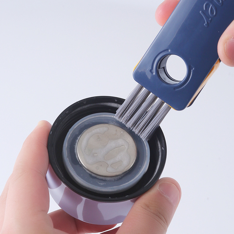 4-in-1 bottle and cup cleaning brush for cleaning lids, grooves, corners, and hard-to-reach areas