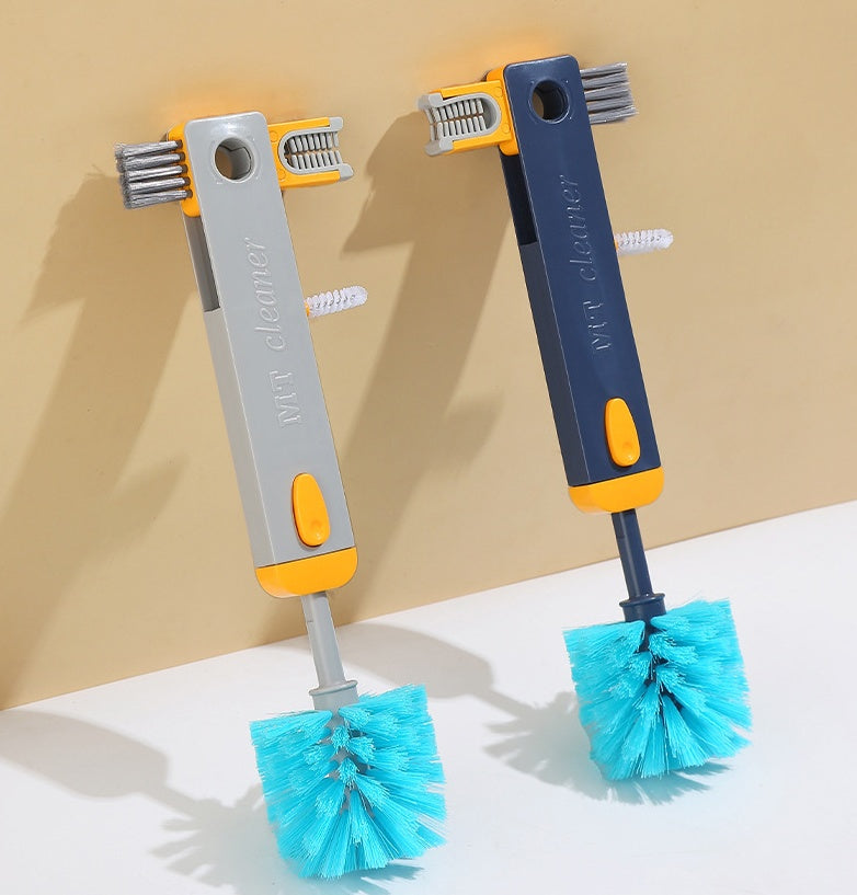 4-in-1 bottle and cup cleaning brush for cleaning lids, grooves, corners, and hard-to-reach areas