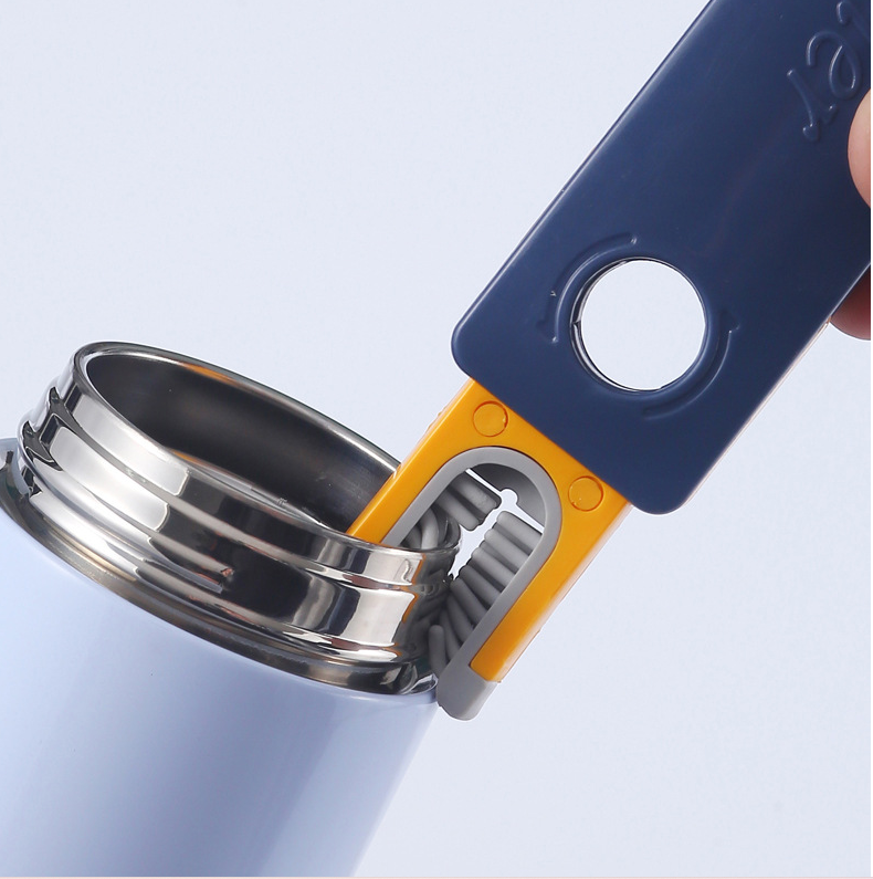 4-in-1 bottle and cup cleaning brush for cleaning lids, grooves, corners, and hard-to-reach areas