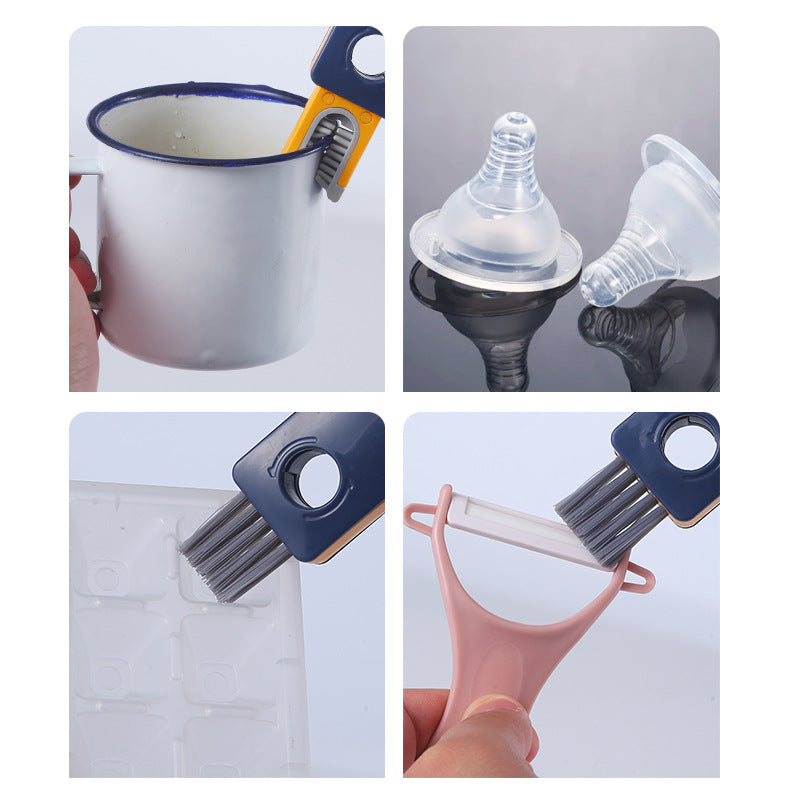 4-in-1 bottle and cup cleaning brush for cleaning lids, grooves, corners, and hard-to-reach areas