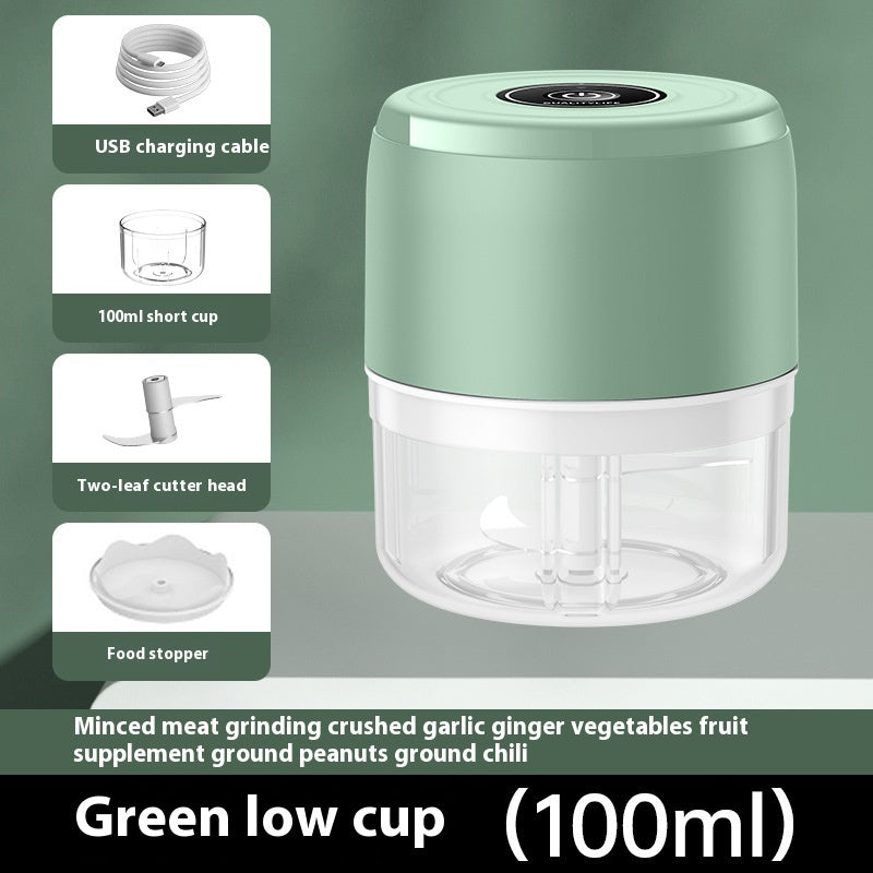 Kanevo green mini garlic chopper with 100ml cup