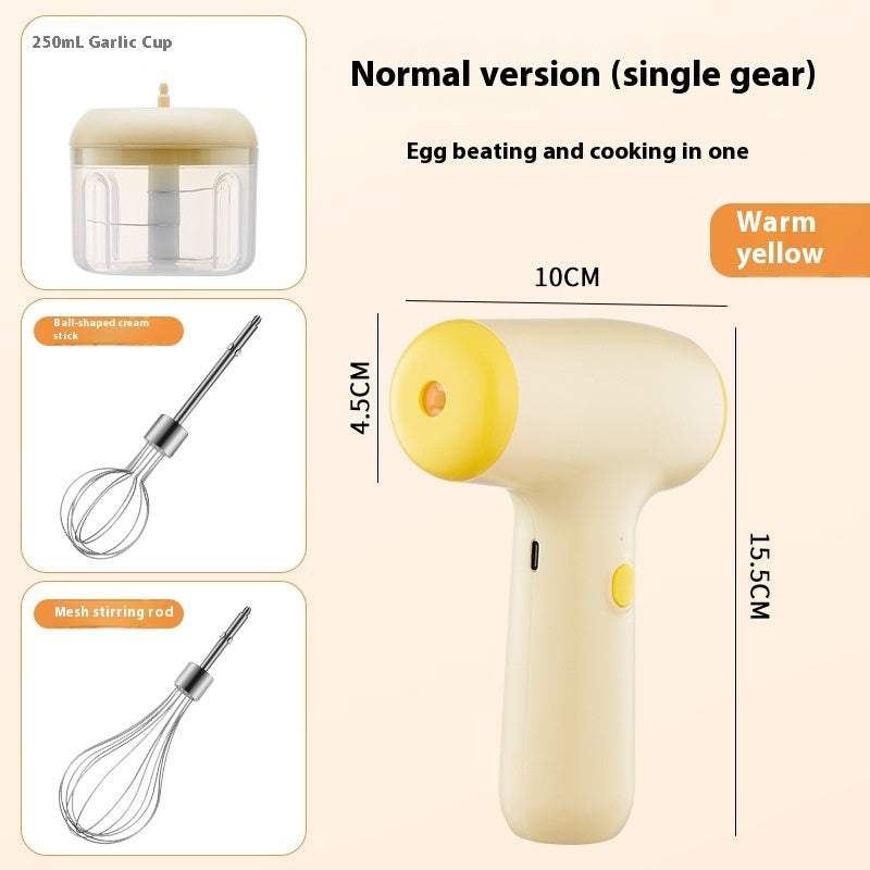 Kanevo Mini Electric Garlic Chopper in beige