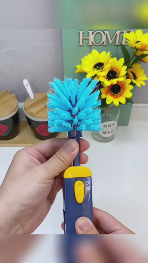 4-in-1 bottle and cup cleaning brush for cleaning lids, grooves, corners, and hard-to-reach areas